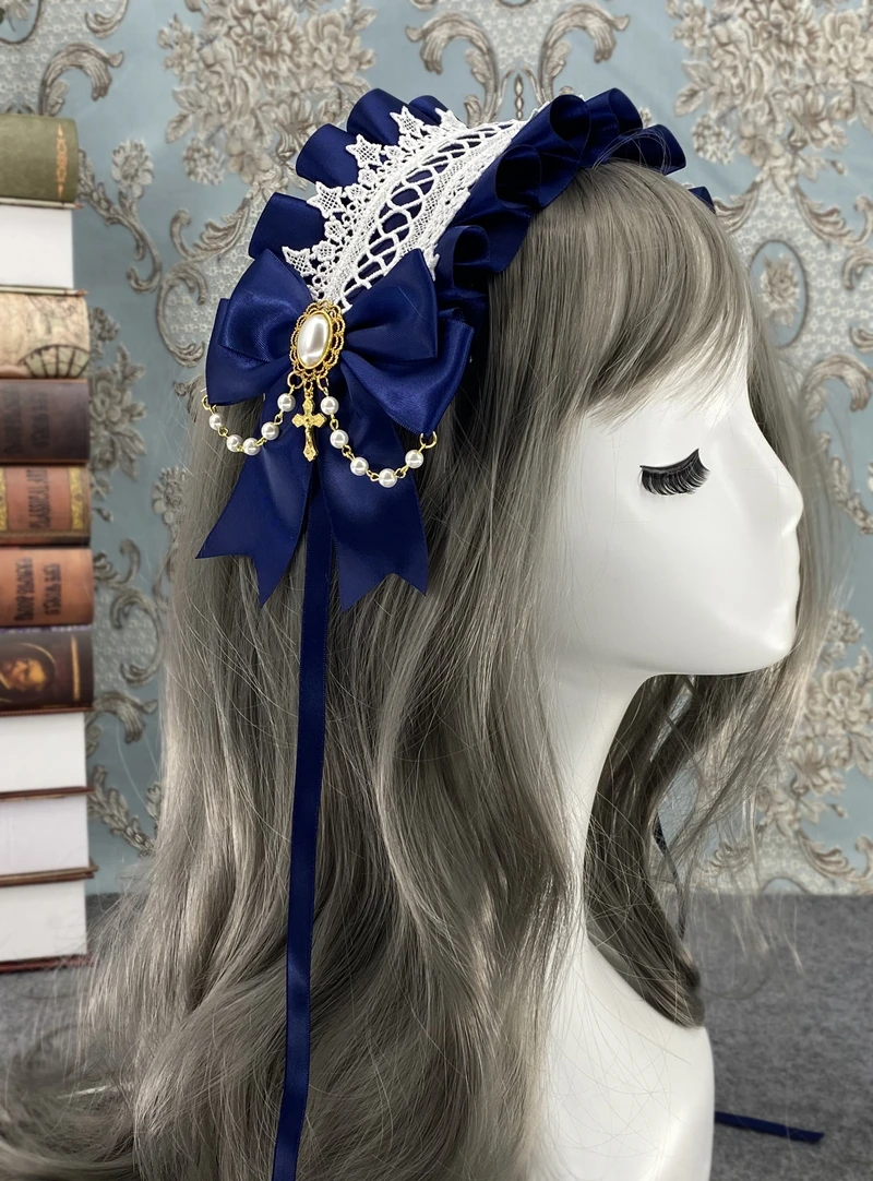 Cosplay&ware Lovely Sweet Hair Hoop Anime Maid Cosplay Headband Lolita Lace Flower Headwear Accessory Hand Made -Zentai shop online H6369b983917e4cbfb75a542c5cb0a278o.jpg