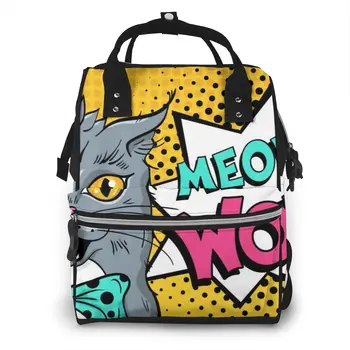 

Meow Wow Baby Nappy Changing Diaper Mummy Bag Maternity Backpack Bags Stroller Baby Care Waterproof Backpack