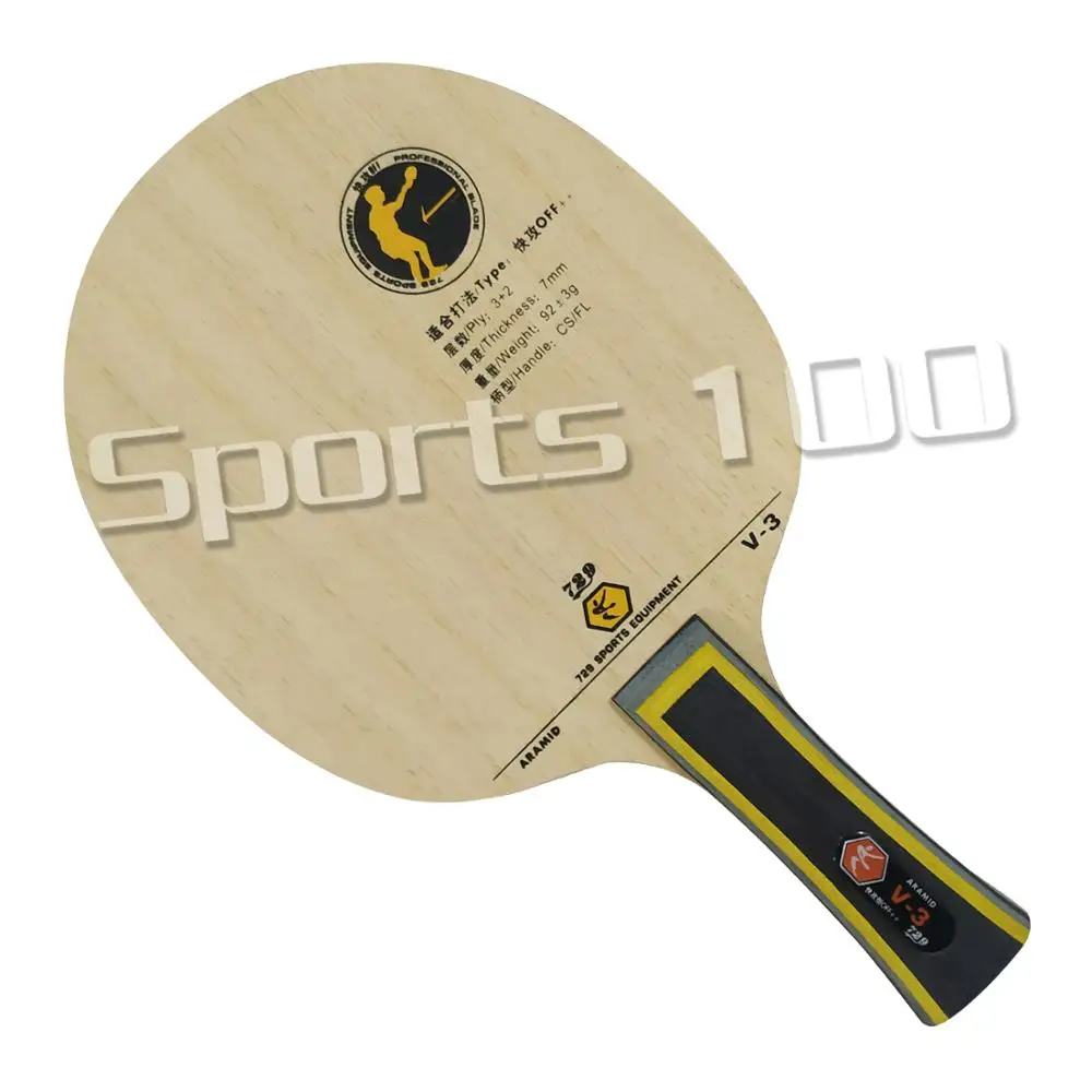 Closeout Carbon-Blade Pingpong-Racket Table-Tennis Wooden Ritc 729 Arylate-Carbon-Off--for V-3 aJLdzKGA