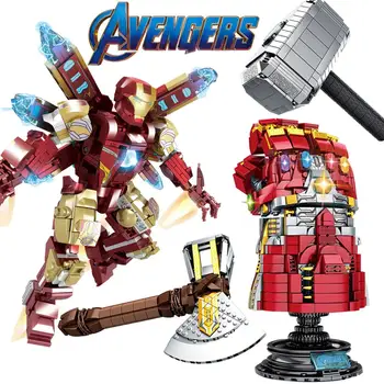 

Iron man MK85 Kid toys edcation model toys Marvel Avengers Endgame Super Heroes Model building block SY1400