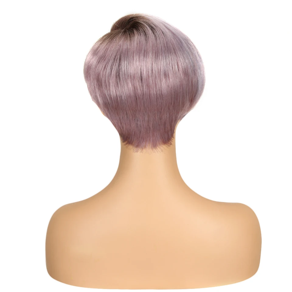 Trueme Pixie Cut Bob Human Hair Wigs Ombre Blonde 613 Purple Red Human Lace Wig For Women Remy Brazilian Hair L Part Lace Wig human hair wig,human hair extensions,lace front wig,human hair wigs,front lace wig