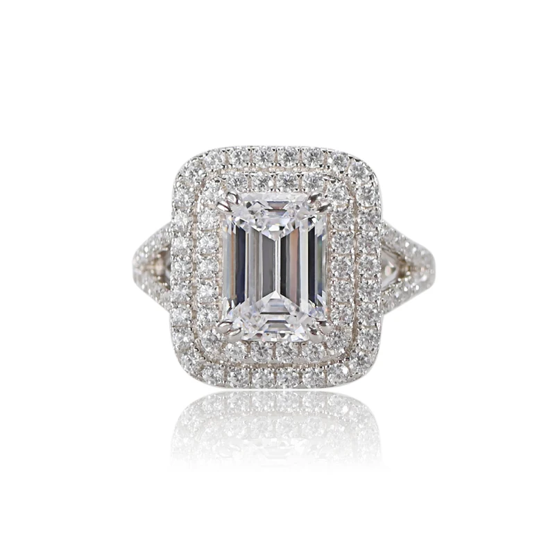 OEVAS Sparking Wedding Rings For Women Top Quality 925 Sterling Silver White Yellow Pink Zircon Girls Daily Party Fine Jewelry