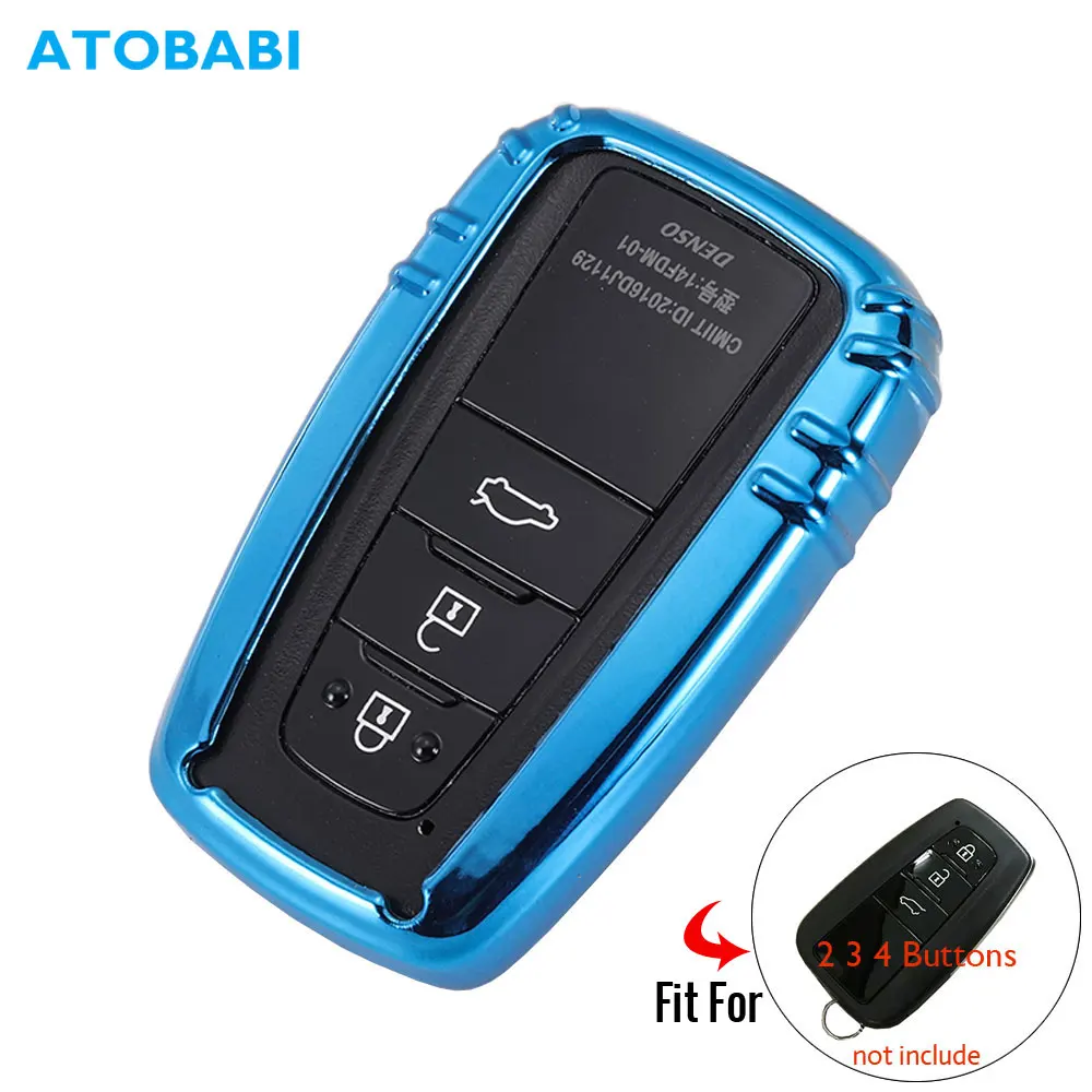 ТПУ чехол для автомобильного ключа Toyota C HR CHR 2017 2018 Camry Prius Prado Smart Auto Remote Fob Защитная