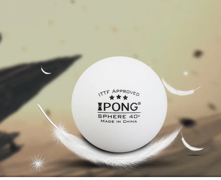 ITTF Apprved амегісапебыл Ipong 3 звезды 40+ Материал бесшовные PP шар шарик для настольного тенниса/шарики для пинг понга в 6 шт./упак - Цвет: WHITE