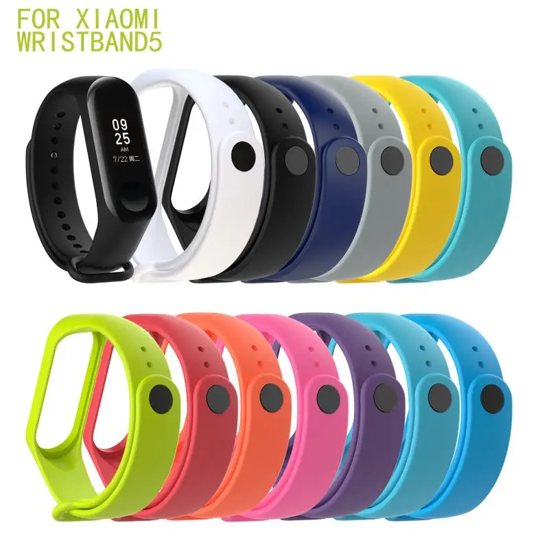 Ремешок силиконовый для Mi Band 5 M5 сменный Браслет наручных часов | Электроника