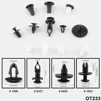 

292Pcs Clips Fastener Remover Retainer Car Clips Bumper Retainer FOR TOYOTA