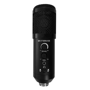 

For Laptop With Tripod Stand Studio Recording Gaming Singing Streaming Broadcast Built In Reverb Metal USB Microphone Conference