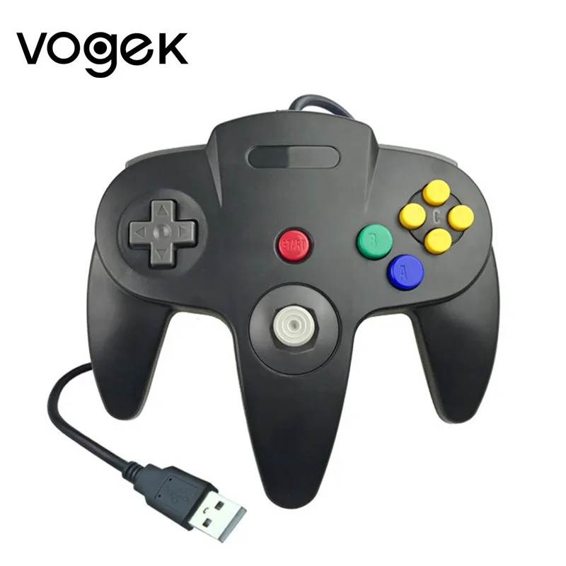 Проводной USB геймпад Vogek для Nintendo 64 Host N64 контроллер классической консоли игры