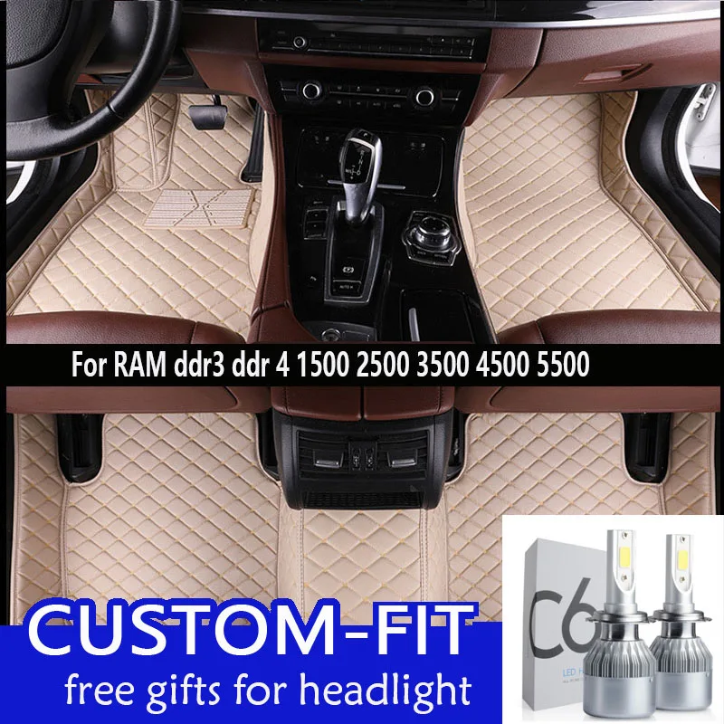 

shenlao For RAM ddr3 ddr 4 1500 2500 3500 4500 5500 Custom car floor mats Customized Foot Rugs Custom Carpets Car Styling