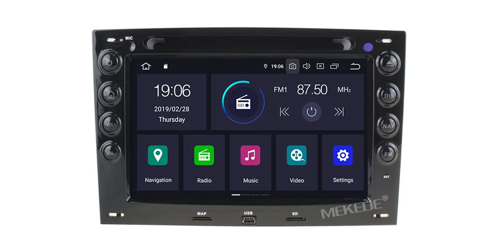 Discount MEKEDE Android 9.0 car dvd player with 4GB RAM for RENAULT MEGANE 2003-2008 car audio gps dvd car radio car gps dvd player 9