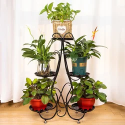 Tieyi – support à fleurs de Style européen, plusieurs étages, pour salon, balcon, panier d'orchidées suspendues, plusieurs roses vertes 