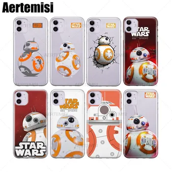 

Aertemisi 100 Pieces Phone Cases Star Wars BB-8 Clear TPU Case Cover for iPhone 6 6s 7 8 Plus X XS XR 11 Pro Max