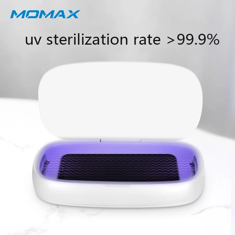 MOMAX новая Q. POWER UV-box Коробка для стерилизации для беспроводной зарядки 10 Вт Беспроводная Быстрая зарядка ключ дезинфекция простой и удобный