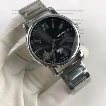 

montblanc- Luxury Brand Business Men's Delicate women Watch Waterproof Chronograph Quartz Stop Watch With Stainless steel 74