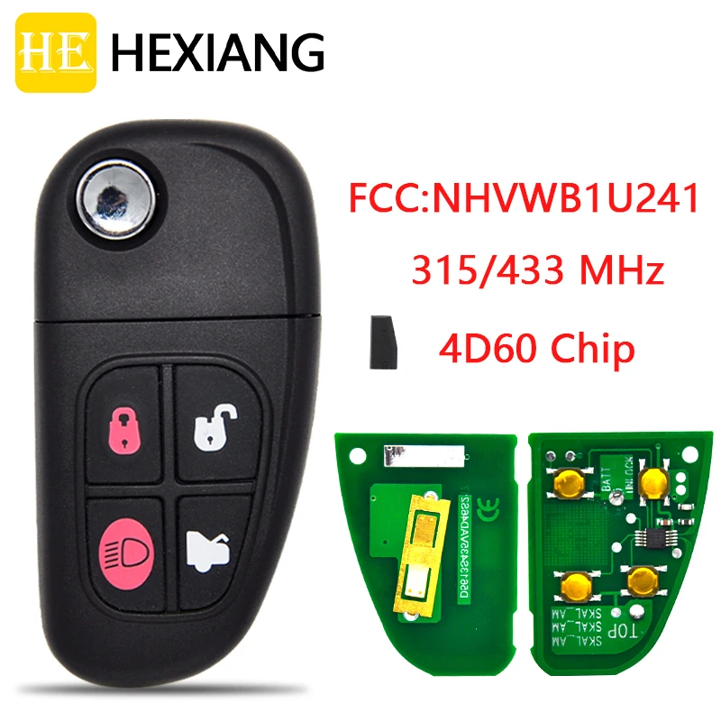 HE Xiang Car Remote Control Key For Jaguar XJ XK Type X Type S Type