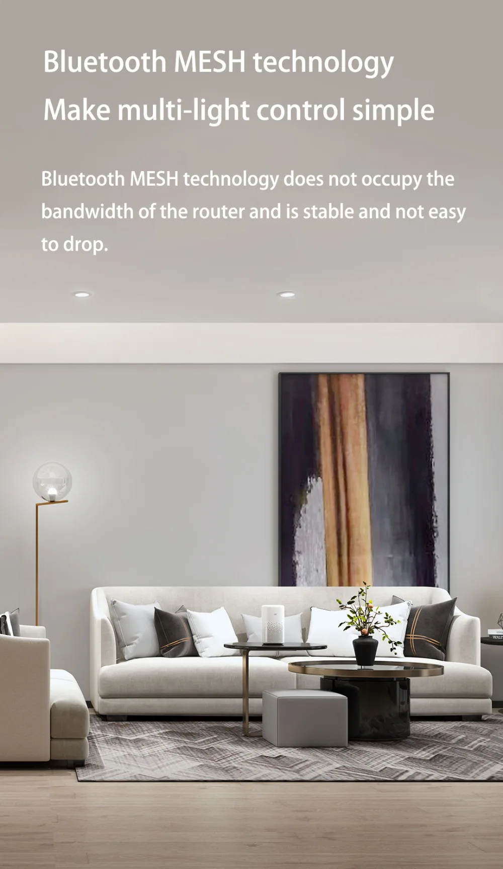 2021 Xiaomi Mijia Smart Led Downlight Bluetooth Mesh Version Controlled By Voice Smart Remote Control Adjust Color Temperature