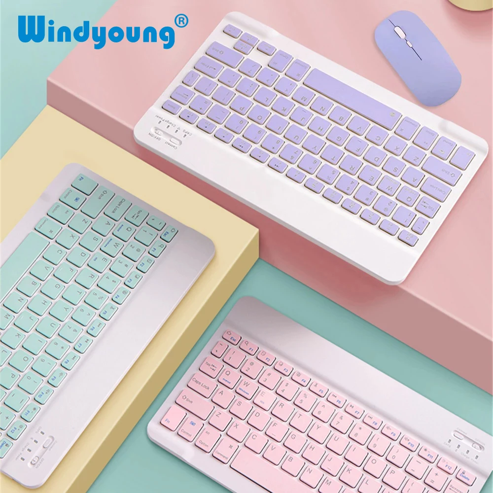 Bluetooth Keyboard and Mouse For iPad Xiaomi Samsung Huawei Phone Tablet Slim Mini Wireless Keyboard For Android IOS Windows 1