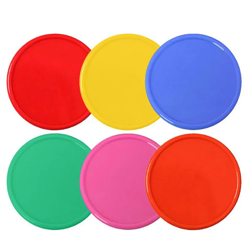 

25Pcs / Set Color Plastic Coins Blank Point Coin Reward Coins No Face Value Chip Coin Token Exchange Coins 2.5cm