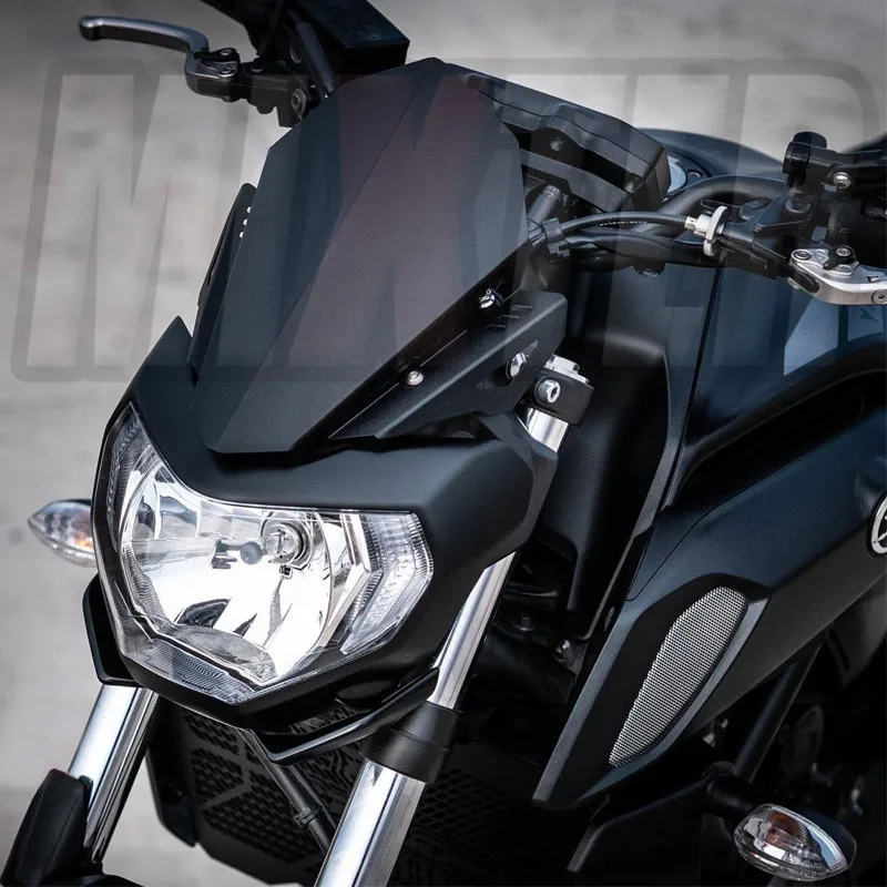 Ветровое стекло для мотоцикла с ЧПУ YAMAHA MT 07 2018 2019 MT07 FZ07 FZ ཎ 19|Козырьки от ветра и