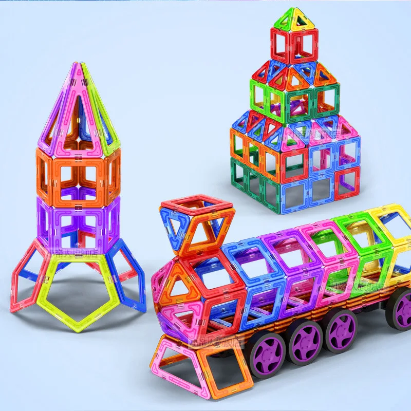 

Magnetic Sheet Children Educational Building Blocks Transparent Plastic Magnetic Sheet Hot Sales Building Blocks