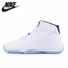 Мужские баскетбольные кроссовки Nike Air Jordan 11 Legend Blue AJ11, Новое поступление, оригинальные подлинные кроссовки для спорта на открытом воздухе#378037-117