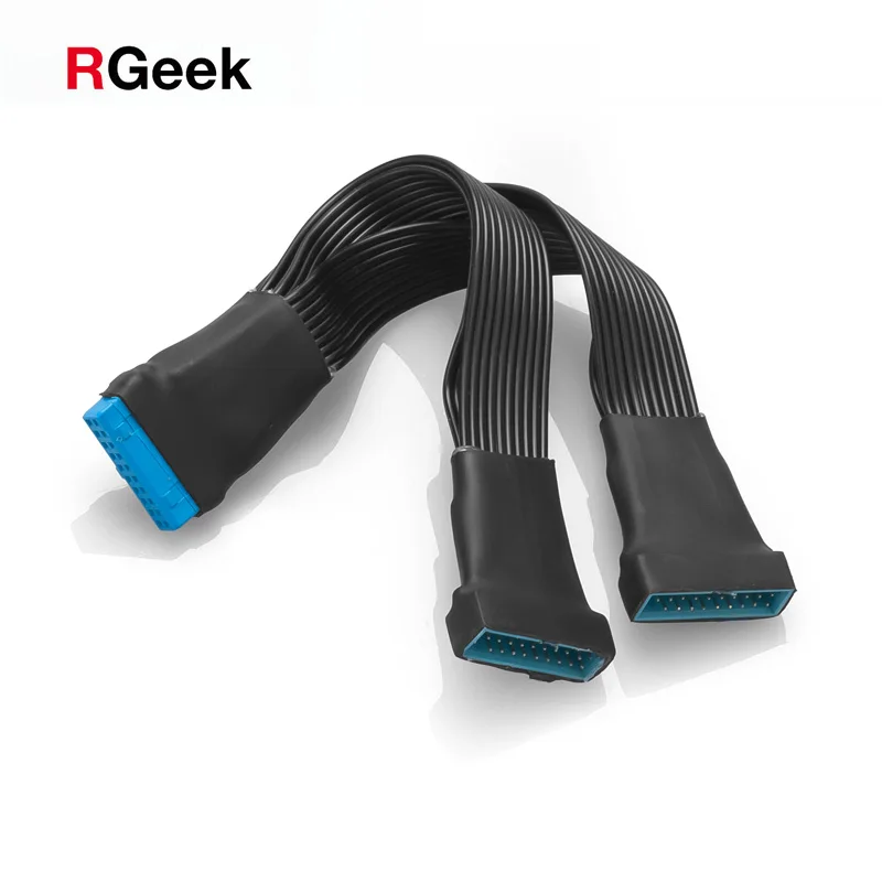 12 см материнская плата USB 3 0 19PIN Header от 1 до 2 удлинитель Y-образный разветвитель с