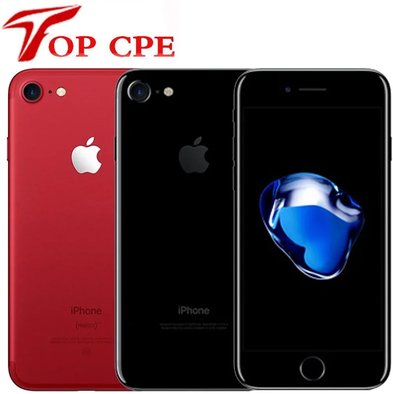 Разблокированный Apple iPhone 7 4G LTE 32 ГБ/128 ГБ/256 ГБ камера 12 МП четырехъядерный сканер