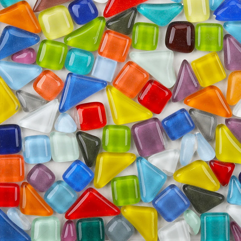 50 шт./упак. DIY Irragular мозаика частицы со шпилькой, креативный, ручная работа, декоративные; обувь с блестящими стразами камень и стеклянная мозаика фоновая стена - Цвет: 08