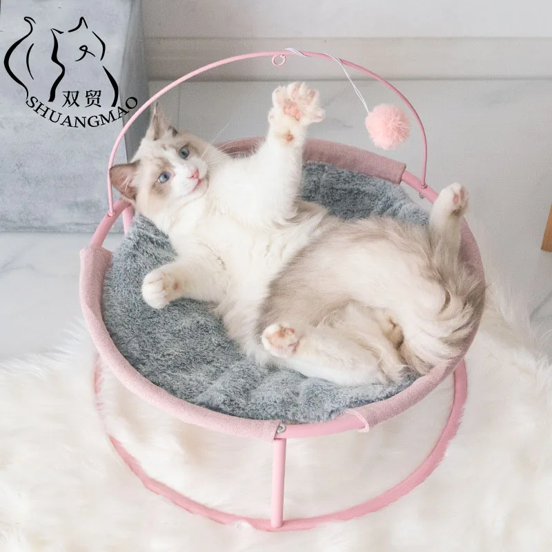 SHUANGMAO Katze Bett Haus Pet Kleine Katzen Hängematte Betten Matte für  Kätzchen Fenster Liege Indoor Nest Kennel Schlaf Welpen Kissen