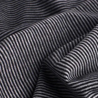 Широкий 1 мм полоса хлопок вязание эластичное фабричное кружево для одежды из ткани 165 см в ширину - Цвет: Темно-серый