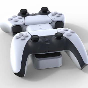 

Dual Slot Fast Charging Dock Station USB Charger Charging Cable Charger Cradle for PS5 Gaming Controllers Handles Kit