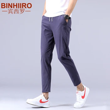 

Men's Pencil Pants Social Fashion Multicolor High Quality Cotton Ankle Length Pants Spring Slim New Soft Comfortable Pants Male