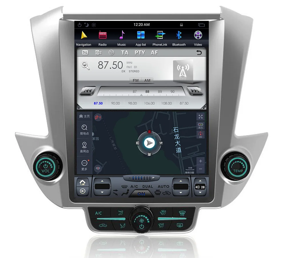 Автомобильный GPS-навигатор tesla style 6-ядерный экран 12 1 дюйма android 9 0 для Chevrolet Tahoe Suburban