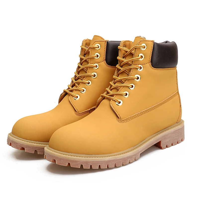 

Winter Warm Snow Boots Men 2019 Suede Leather Men Boots Ankle Men Boots Motorcycle Velvet Fur Work Male Shoe Lace-up HX-142