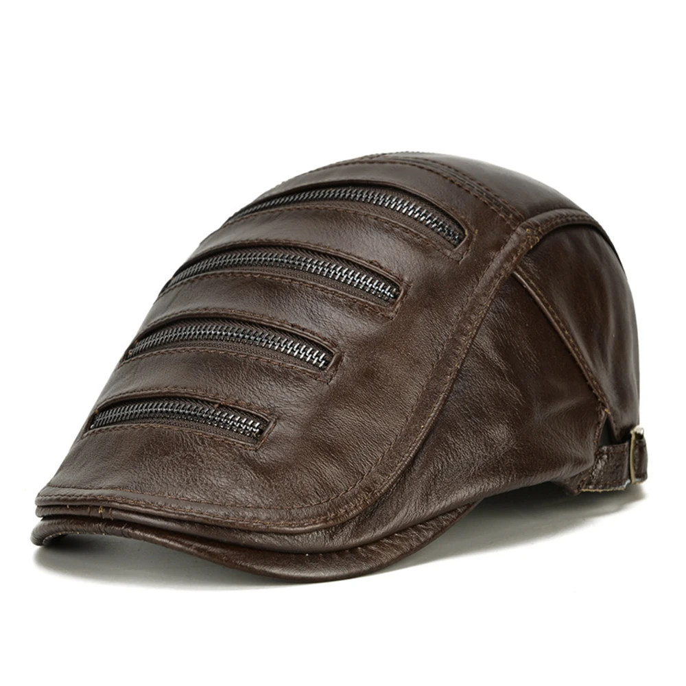 LA SPEZIA Mens Beret Genuine Leather 