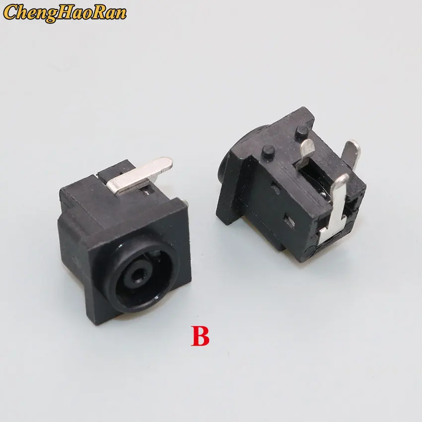 ChengHaoRan 1pcs PCB Mount 6.0*4.5 MM Female DC Power Jack Plug Socket Connector Black / Yellow 6.0mm x 4.5mm