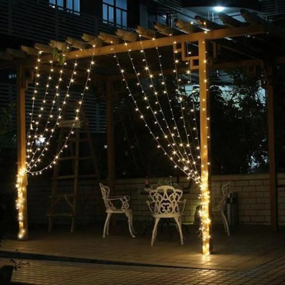 

LED Window Curtain String Light Fairy Light String for Indoor Outdoor Wall Decoration Wedding Party Home Garden