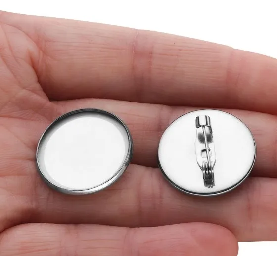 Основа для кабошона из нержавеющей стали заклепка подноса принадлежности