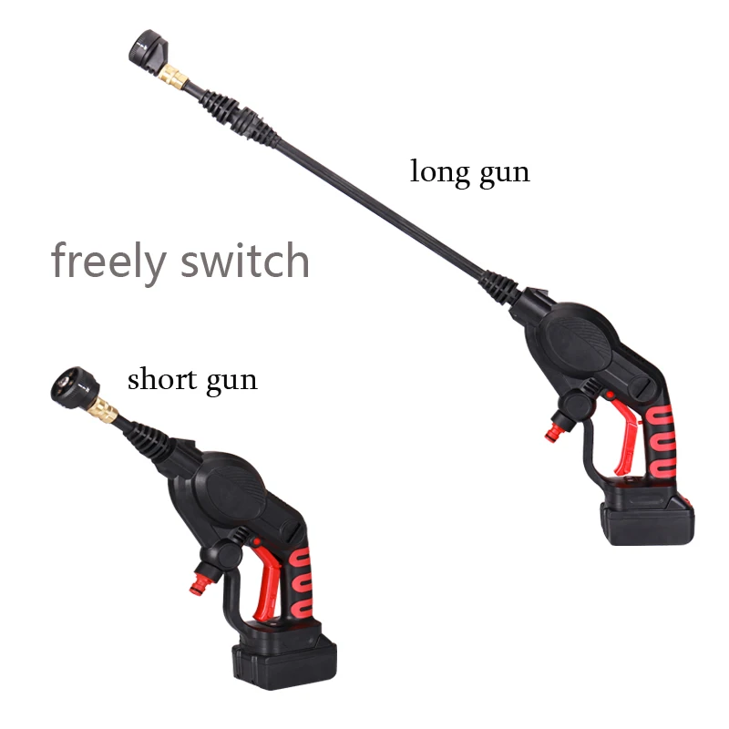 

Handheld Car Washer Cordless Flush Spray Gun High Pressure Multifunction with 2500mAh Lithium Battery Power