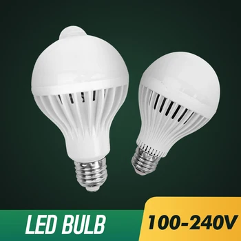 

E27 Led Bulb PIR Motion Sensor Light Auto Smart Lamp 5W 7W 9W 12W AC 110V 220V Infrared Body Sound Sensor Bulbs Night Sensor