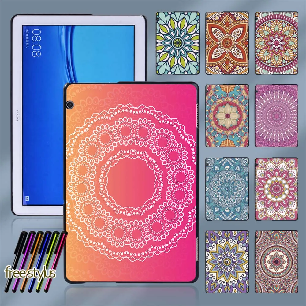 

Hard Shell Case for Huawei MediaPad T5 10 10.1 Inch Tablet Plastic Lightweight Durable Protective Case + Free Stylus