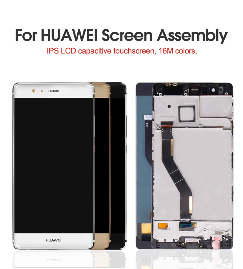 Супер AMOLED для 5," huawei P9 Plus ЖК-дисплей+ сенсорный экран панель дигитайзер сборка Замена