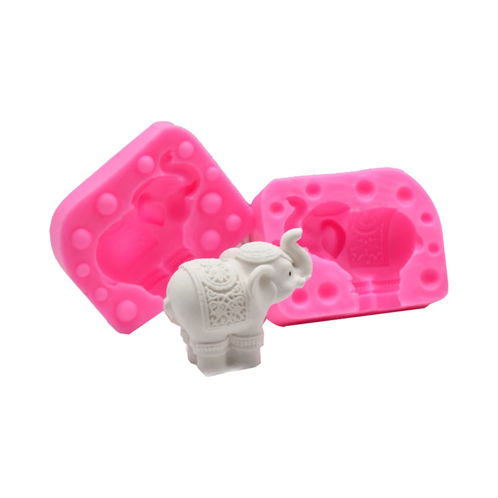 

Home DIY Baking Three-dimensional Elephant Shape Fondant Cream Chocolate Cake Decoration Handmade Soap Silicone Mold for Sale