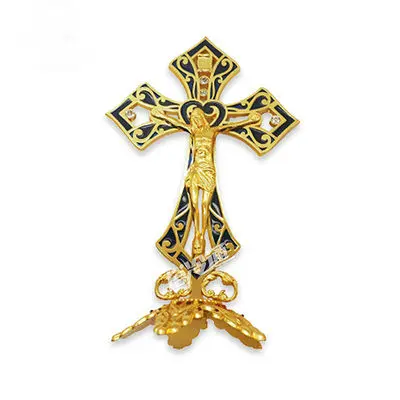 

Catholic Relics Alloy Cross Bitter Family Table Decoration Icon Jesus Christian Family Prayer Gift