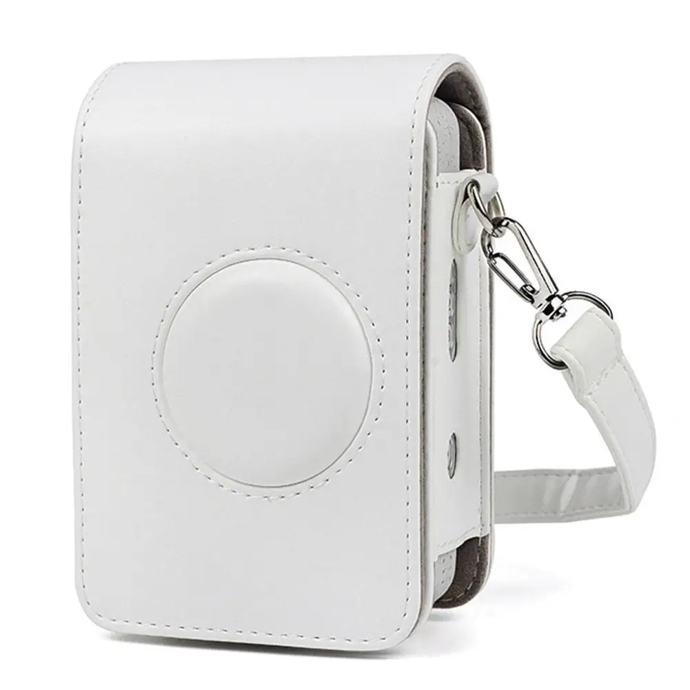 White Ретро мягкий чехол для камеры из искусственной кожи для Fujifilm Instax Mini Liplay Hybrid instant camera Protctive Pocket чехол - Цвет: White