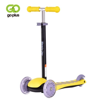 

Removable Comfortable Environmental Protection Material 3 LED Light up PU Wheels Kids Kick Scooter Adjustable Handle TY570795YW