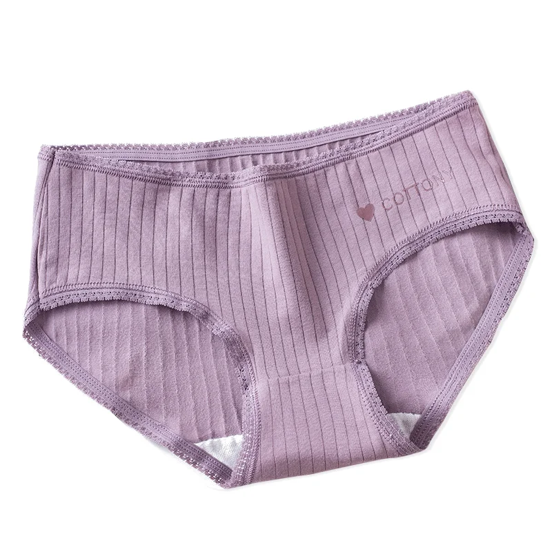 Women's Underwear Panties Pure Cotton Lace Underpants Panty Waist Comfort  Briefs Sexy Girl Underpants Seamless Soft Panties