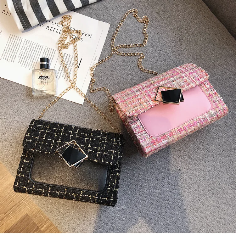 

WOMEN'S Bag Korean-style Chain Small Bag 2019 New Style Fashion Fashion Shoulder Bag Textured Online Celebrity Shoulder Bag