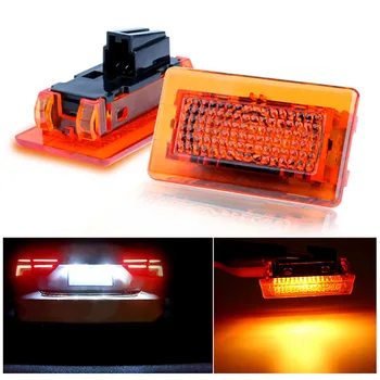 

1 Pair Car Door Warning Light LED Trunk Safety Strobe Flashing Lamp Red Ultra Bright For Tesla Model S X