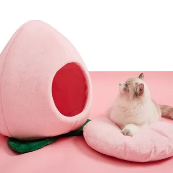 

Pet cat litter Shu soft warm house pet supplies enclosed cute bed villa